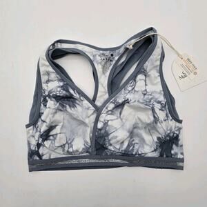 Cake Maternity Bra Large Lotus Busty Pumping Nursing Postpartum Tie Dye Blue